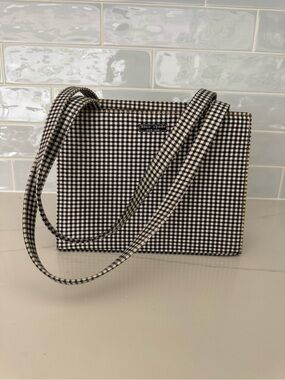 kate spade Black & White Gingham Shoulder Bag